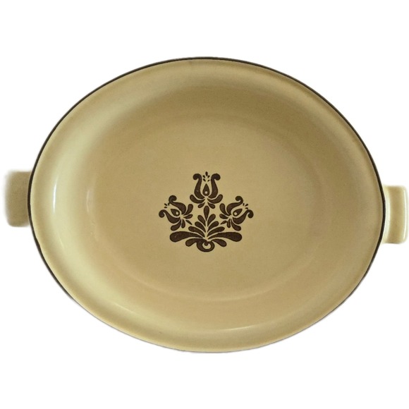 Pfaltzgraff Other - Pfaltzgraff Village Oval Au Gratin Baker Dish Stoneware Tan Brown 6-11 USA